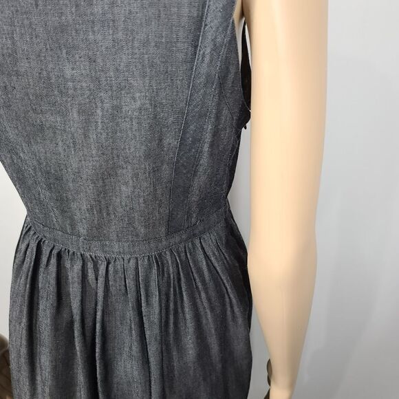 YA Los angle Denim Studded Sleeveless Dress - Picture 3 of 8